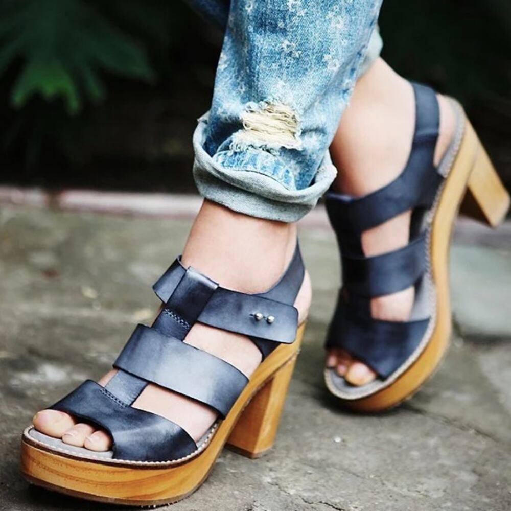 Free People wooden sandals